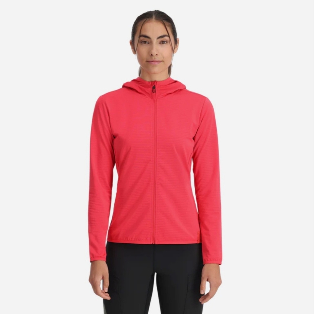 Brand New SPYDER Coral Pink Hooded Full Zip Active Sporty Jacket NWOT Gorpcore